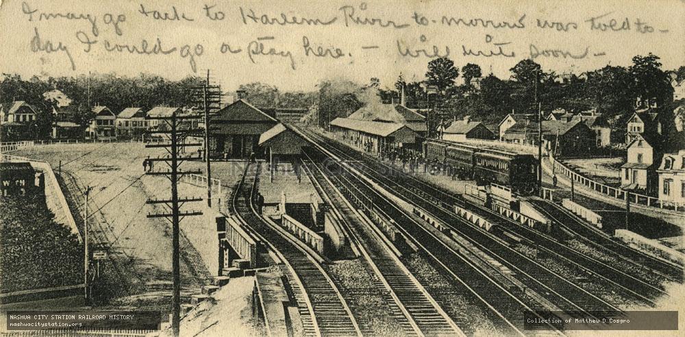 Postcard: Railroad Station, South Norwalk, Connecticut